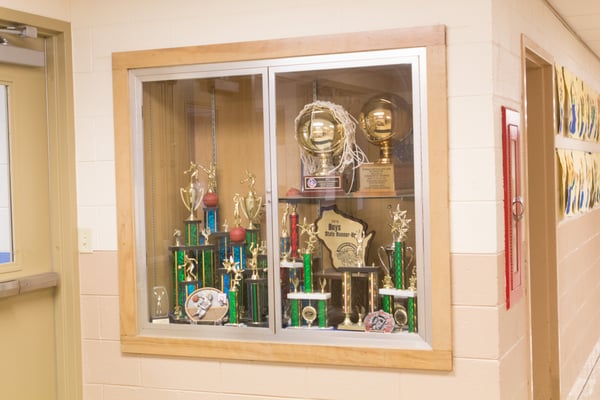 Athletics trophy case