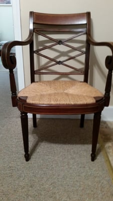 repaired chair