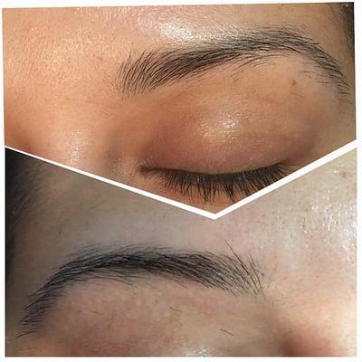 Eyebrow Threading: Before/After