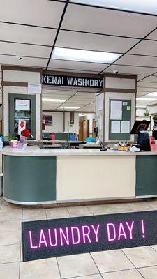 First of two help desks when walking in door