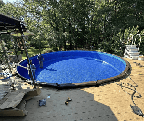 ‍ #AthensPools #AboveGroundPools #PoolExperts #AthensService