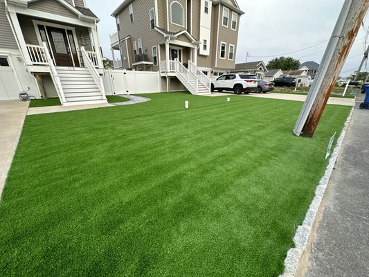 About 3,000 SqFt of Artificial Turf Installation!