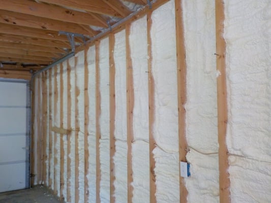 We transformed this customer's shop in Murfreesboro, TN with Spray Foam Insulation into a space he can use all year round!