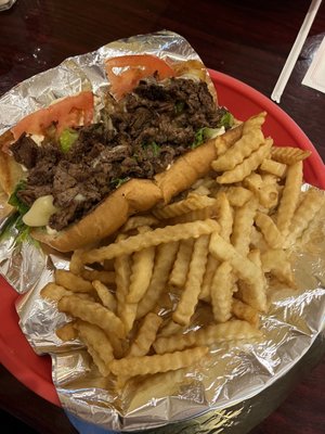 Steak & Cheese with fries