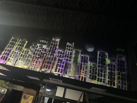 Artwork level nightclub