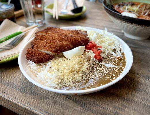 Curry Chicken Katsu Rice Set