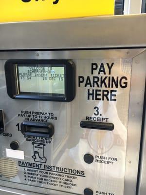 Pay parking fee here