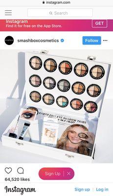 Cosmetic display - Influencer marketing