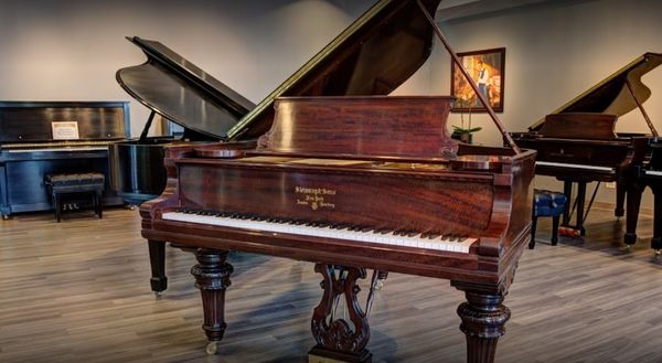 Heirloom Steinway Grand in the showroom.