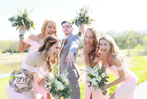 Groom and Bridesmaids