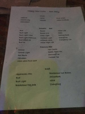 Menu January 2020