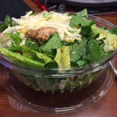 Large southwest chicken salad for $7.50 including tax