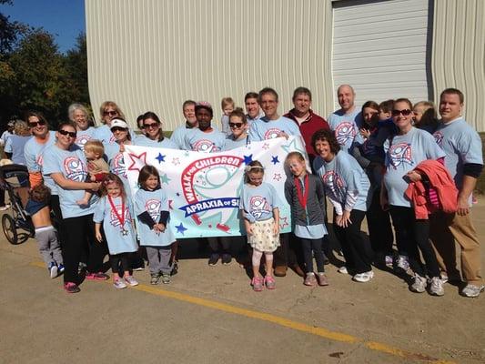 The Speech Connections team supports the Walk for Children with Apraxia in Richmond, VA