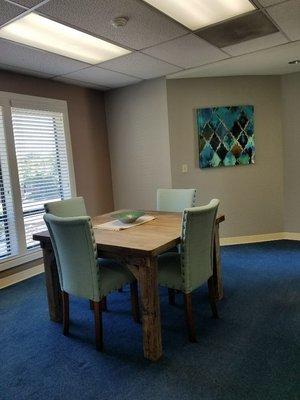 Conference room - where you can confidently and confidentially discuss your insurance needs and options