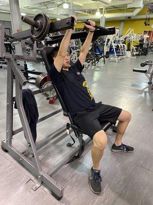 Variation of shoulder focus instead of military presses