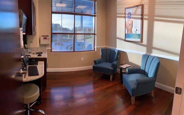 Our exam rooms have been designed to make you feel at home!