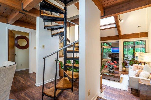 Space-saving and stylish, our spiral staircases maximize space but don't compromise style.