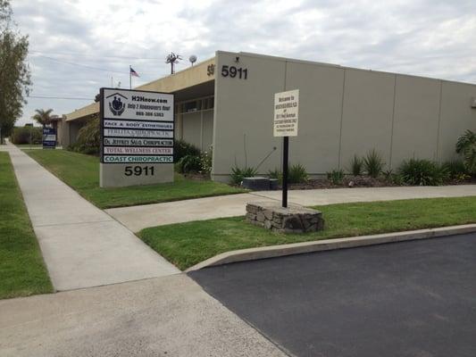 The office building at 5911 Heil Avenue.  We located beside the fire station and behind the donut shop.