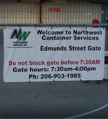 Gate hours