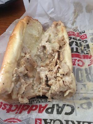 This is all the chicken I get on my chx cheese steak?