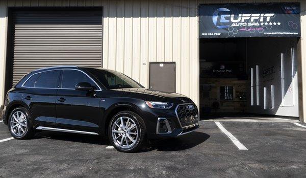 2022 Audi Q5 Paint Protection film, Ceramic Window Tint, and 5 year Ceramic Coating