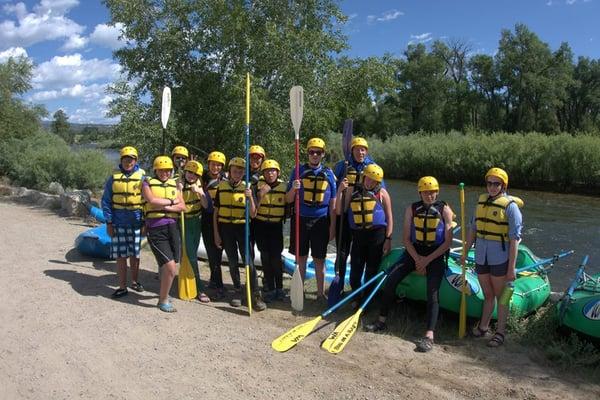 Teens go backpacking and whitewater rafting