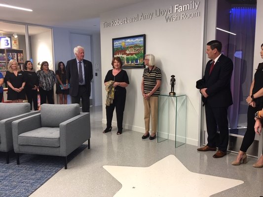 Founders of Make-A-Wish helped to dedicate this statue of Chris, the boy who inspired the founding of Make-A-Wish in 1980