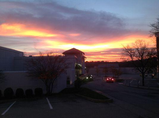 At the shop - sunrise