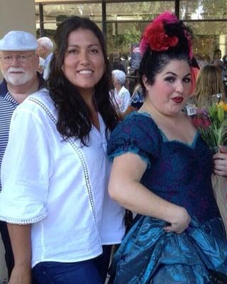 With cast member of Mary Poppins (Maria Pohpeens) :-)