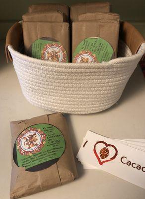 Cacao from Central America for sale in-studio.