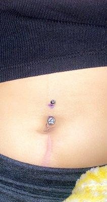 Belly piercing