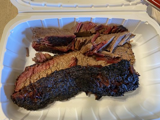 1/2 lb beef brisket. Absolutely delicious every single time