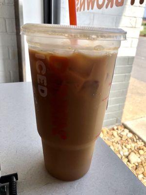 My iced coffee w/ cream wasn't even filled all the way.