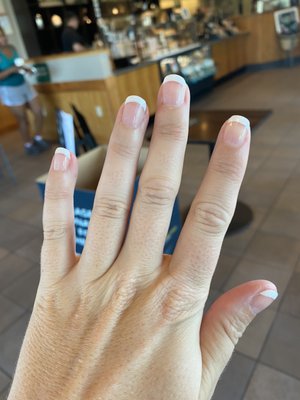 Got classic French tips done today!