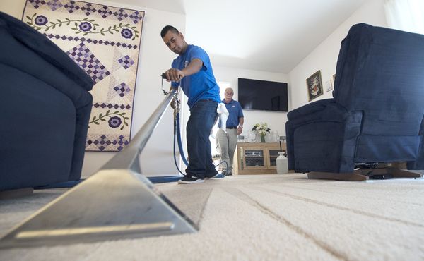 Professional in-home carpet cleaning