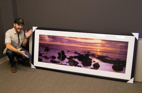 7-foot wide edge-to-edge. Salamon Art made this beast possible for my client.