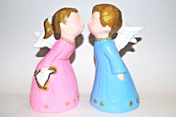 angels , Ceramic, Hand painted