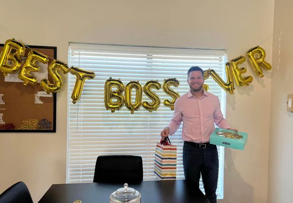 Bosses day celebrating our incredible boss Brady Paxman!