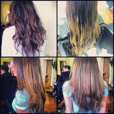 Ombré process