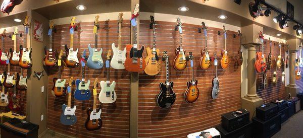 Fender, Gibson, & Collings guitars