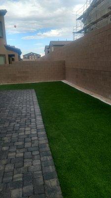 Turf + Pavers