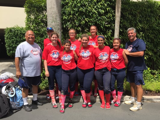 Our 18u Girls in our Puerto Rico tournament.