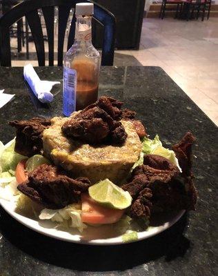 Mofongo de cerdo.