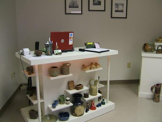 Visit our pottery gallery and buy supplies.