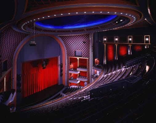 Interior view of the beautiful Hobby Center where TUTS performs.