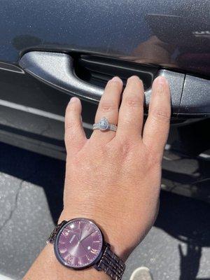 Neil Lane engagement ring and wedding band