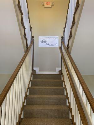 Office Building Hall/Stairs with Signage