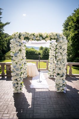 Hydrangea chuppah