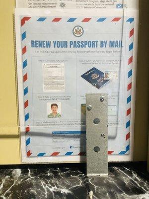 Renewing passport by mail