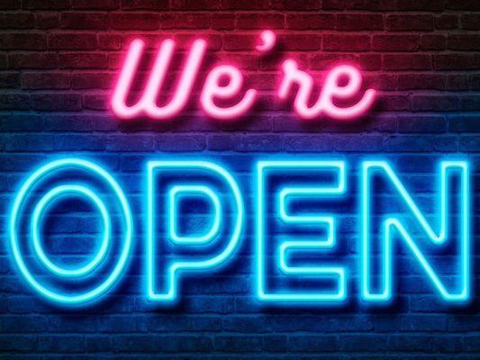 We are officially open